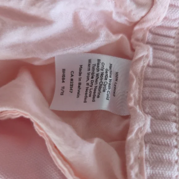 Talbots Pale Pink Drawstring Pants - Picture 7 of 8